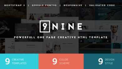 Photo of [Download-S2] Nine - Multipurpose Unique One Page template
