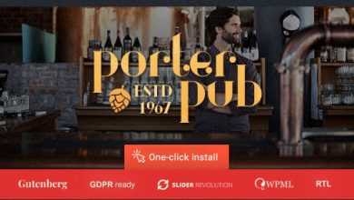 Photo of [Download-S2] Porter Pub v1.0.8 - Restaurant & Bar WordPress Theme