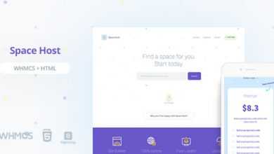 Photo of [Download-S2] Space Host WHMCS & HTML Landing Page