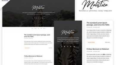 Photo of [Download-S2] Malistica v1.0 - HTML Personal Blog