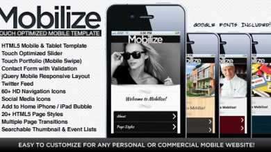 Photo of [Download-S2] Mobilize - Themeforest Touch Optimized Mobile Template