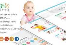 Photo of [Download-S2] Baby & Kids Store - eCommerce HTML Template with RTL Package