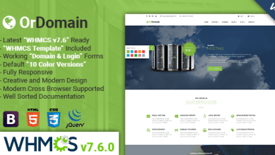 Photo of [Download-S2] OrDomain v2.9 - Responsive HTML5 WHMCS Hosting Template