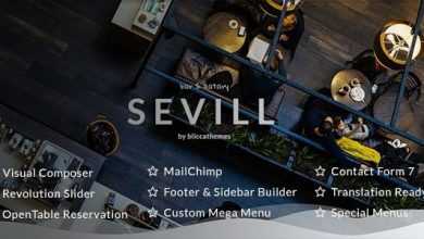 Photo of [Download-S2] Sevill v1.0.5 - Restaurant Cafe WordPress Theme