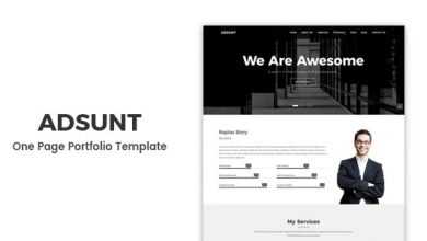 Photo of [Download-S2] Adsunt - One Page Portfolio Template