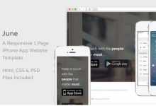 Photo of [Download-S2] June - Creativemarket iPhone App Website Template