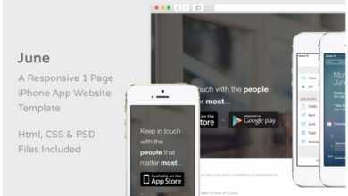 Photo of [Download-S2] June - Creativemarket iPhone App Website Template