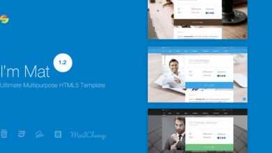 Photo of [Download-S2] I'm Mat v1.2 - Material Personal Resume / CV vCard Template