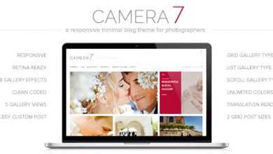 Photo of [Download-S2] Camera 7 - Minimal Photography WordPress Theme