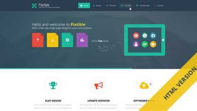 Photo of [Download-S2] Flatible - Single Page HTML5 Template