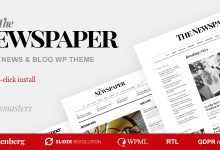Photo of [Download-S2] The Newspaper v1.0.6 - News Magazine Editorial WordPress Theme