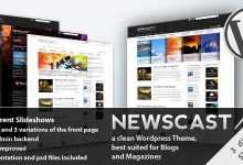 Photo of [Download-S2] Newscast 4 in 1 v2.1 - Wordpress Magazine and Blog