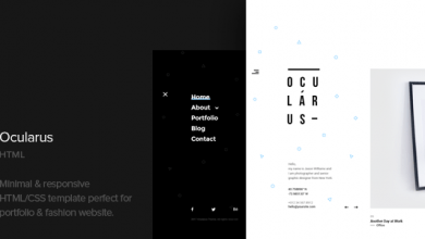 Photo of [Download-S2] Ocularus - Minimal Photography Html Template