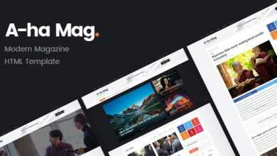 Photo of [Download-S2] AhaMag v1.0 - Modern Magazine HTML Template