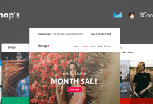 Photo of [Download-S2] Eshop’s Mail v1.0 - 8 Unique Responsive Email set + Online Access