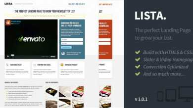 Photo of [Download-S2] Lista - Themeforest Newsletter Form Landing Page