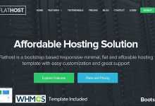 Photo of [Download-S2] FlatHost Responsive Hosting Template with WHMCS