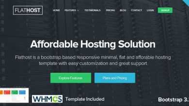 Photo of [Download-S2] FlatHost Responsive Hosting Template with WHMCS