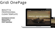 Photo of [Download-S2] Gridi OnePage v1.0.0 - Beauty & Professional Clean Template
