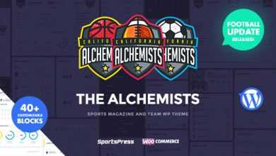 Photo of [Download-S2] Alchemists v3.0.6 - Sports Club and News WordPress Theme