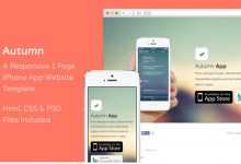 Photo of [Download-S2] The Autumn - iPhone App Website Template