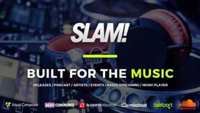 Photo of [Download-S2] SLAM! v3.3 - Music Band, Musician and Dj WordPress Theme