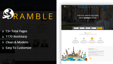 Photo of [Download-S2] Ramble - Tour & Travel Agency HTML Template