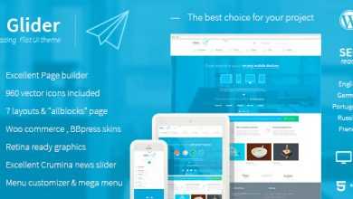 Photo of [Download-S2] Glider v2.1 - Themeforest Clean & Powerful Flat stylish theme