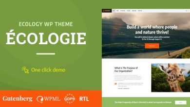 Photo of [Download-S2] Ecologie v1.0.2 - Environmental & Ecology WordPress Theme