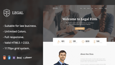 Photo of [Download-S2] Legal - Law Firm OnePage HTML Template