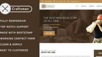 Photo of [Download-S2] Craftsman - Carpentry/Woodwork HTML Template