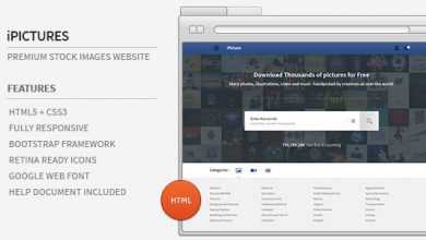 Photo of [Download-S2] iPictures HTML Responsive Stock Image Website