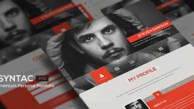 Photo of [Download-S2] Syntac - Flat Personal Portfolio Html5 Template