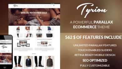 Photo of [Download-S2] Tyrion v1.4.7 - Flexible Parallax e-Commerce Theme