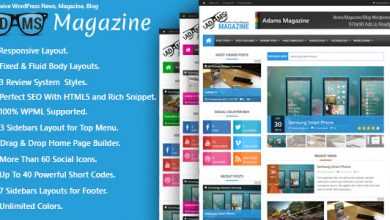 Photo of [Download-S2] Adams v1.2.0 - Themeforest Responsive WP News, Magazine, Blog