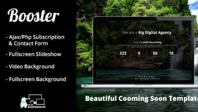 Photo of [Download-S2] Booster - Responsive Coming Soon Template