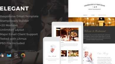 Photo of [Download-S2] Elegant - Restaurant Email Template
