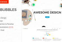 Photo of [Download-S2] Bubbles v1.3.2 - Parallax One Page WordPress Theme