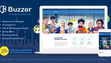Photo of [Download-S2] Buzzer v1.0.3 - Responsive Social Media Landing Page