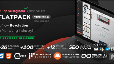 Photo of [Download-S2] FLATPACK v5.2 – Landing Pages Pack With Page Builder