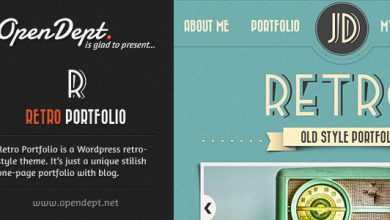 Photo of [Download-S2] Retro Portfolio - Themeforest One Page Vintage Theme