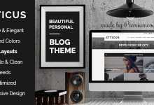 Photo of [Download-S2] Atticus v1.2 - Minimal & Personal WordPress Blog Theme