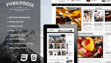Photo of [Download-S2] PunicPress - Creativemarket Magazine HTML5 Template