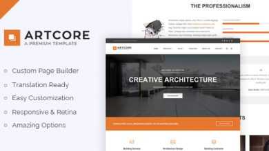 Photo of [Download-S2] Artcore v1.4 - Building Architecture WordPress Theme