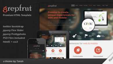 Photo of [Download-S2] Grepfrut - Responsive Software HTML Template