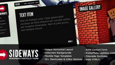 Photo of [Download-S2] Sideways 1.8.8 Portfolio Website WP Themeforest Theme