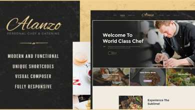 Photo of [Download-S2] Alanzo v1.0 - Personal Chef & Catering WordPress Theme