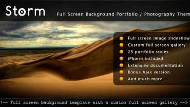 Photo of [Download-S2] Storm - Themeforest Full Screen Background Template