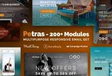 Photo of [Download-S2] Petras 200 - Multipurpose Email Set with MailChimp Editor, StampReady & Online Builder