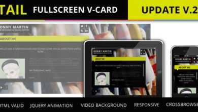 Photo of [Download-S2] Tail Fullscreen Themeforest V-card